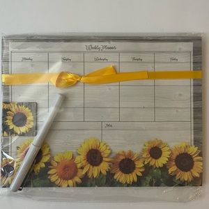 Flower Weekly Planner w/ Pen w/ Notes Section Magnetic The Find by Nicole